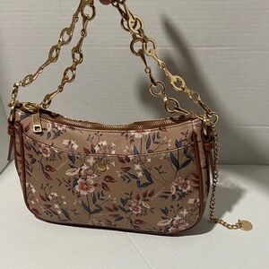 Fiorelli Vegan Leather Logo Bag with Floral Pattern